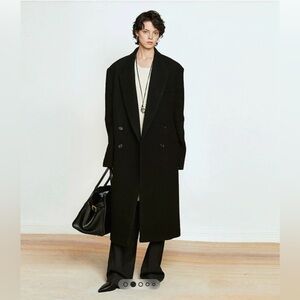 F R Trippler & Co NY Long Black Cashmere Coat - Men's 54R